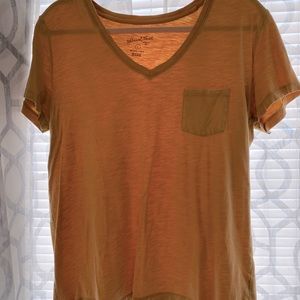 Simple mustard light yellow tshirt